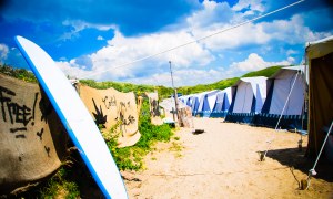 Surfen lernen an der Nordsee