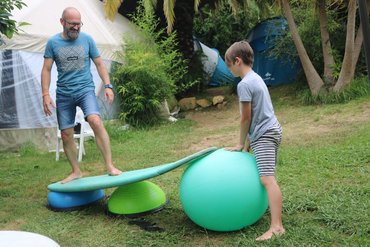 Bio Surfcamp Spanien Suances balance surfboard