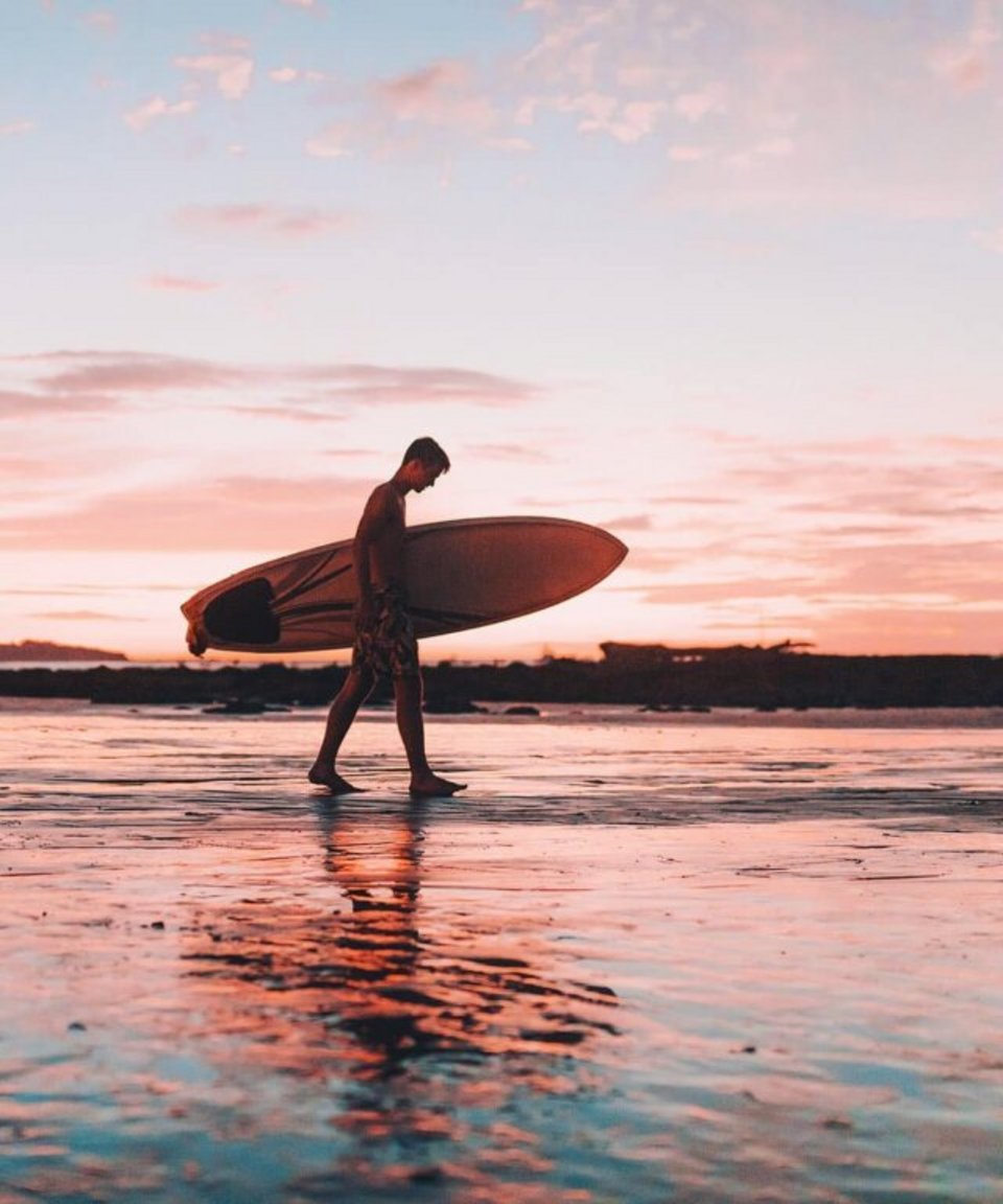 Surfhouse Weligama Sri Lanka Weligama Sonnenuntergang Surfen lernen
