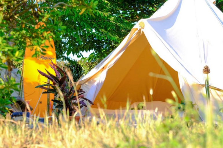 Tipi Zelt für 3 Personen im Star Surfcamp Oyambre in Spanien Tipi Zelt für 3 Personen im Star Surfcamp Oyambre in Spanien