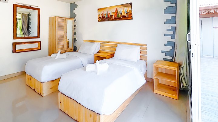 Schönes, helles Twin Zimmer