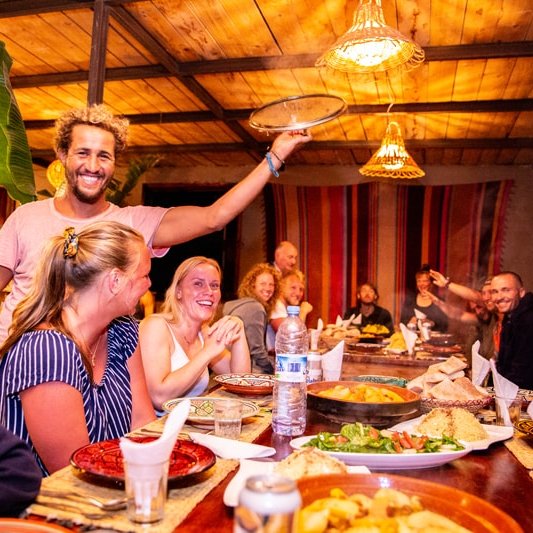 Pro Surfcamp Morocco Tamraght Camp Dinner