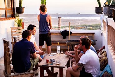 Pro Surfcamp Morocco Tamraght spotcheck von der dachterrasse