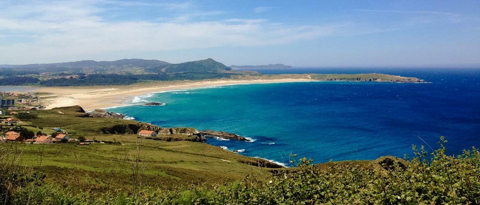 Camino Surfcamp Galizien Spanien bucht von valdovino