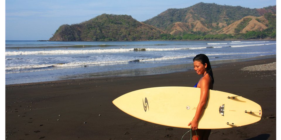 El Ranchito Surfcamp Guanico Panama direkt am Strand