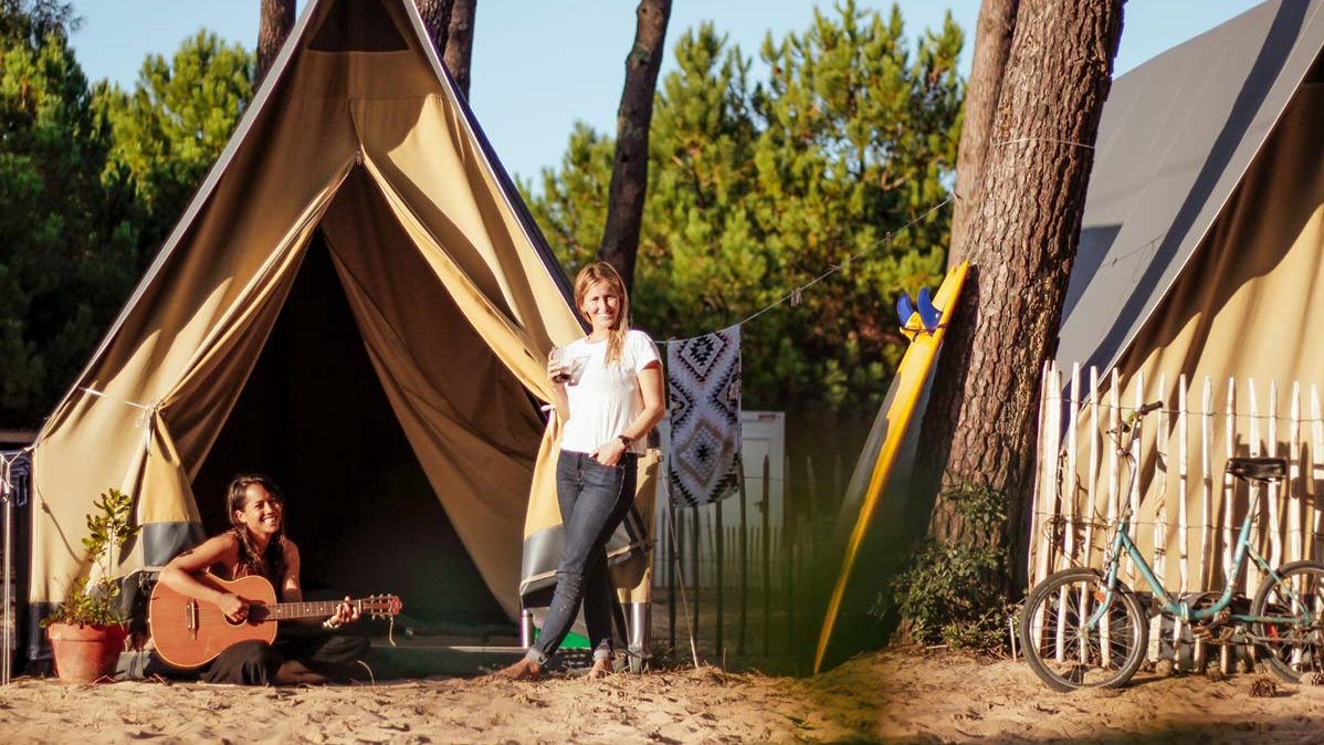 camping und Surfurlaub Montalivet Frankreich