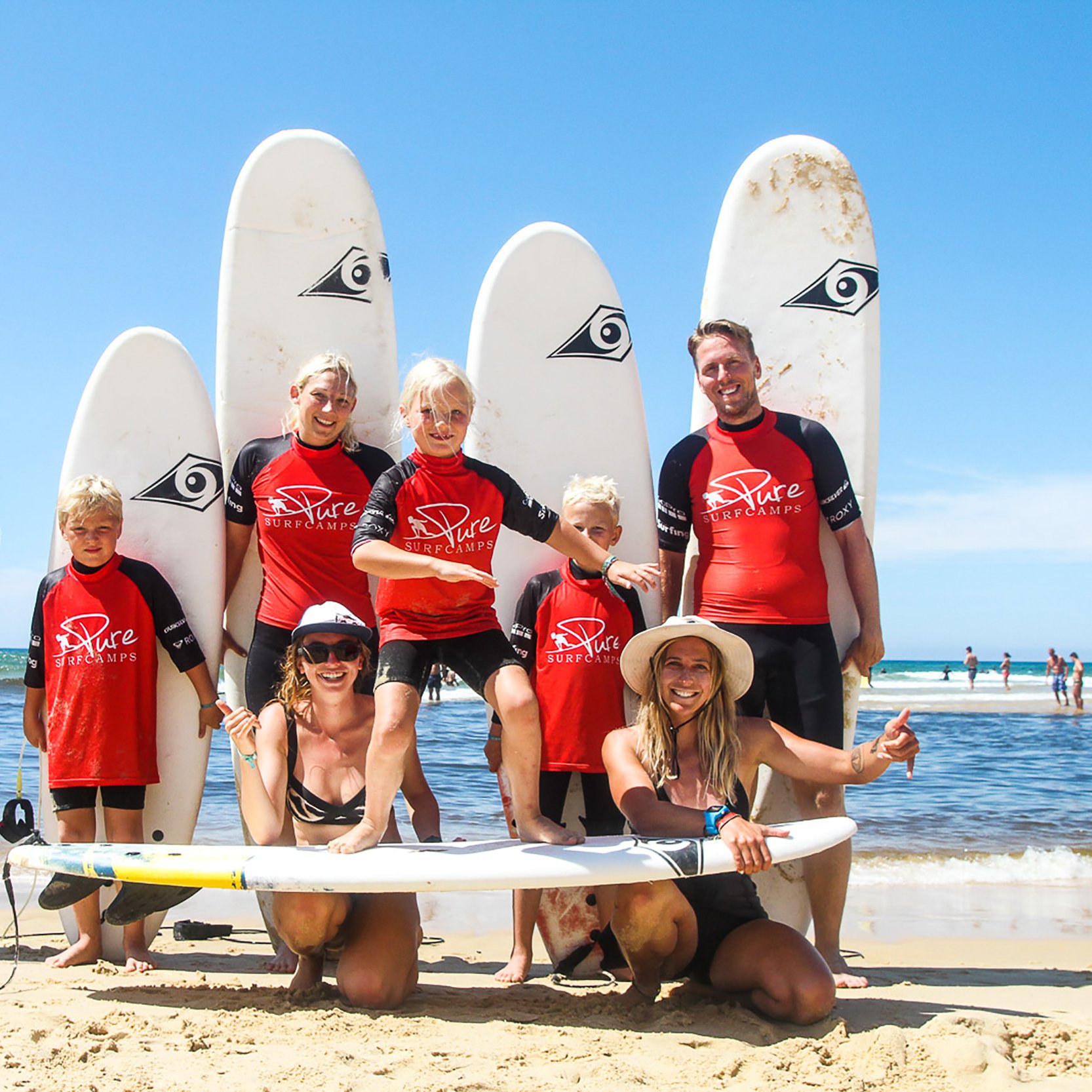 Familien Surfcamp Moliets zurfen mit der ganzen Familie in Frankreich
