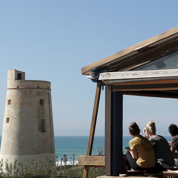 A-Frame Surfcamp Andalusien El Palmar Spanien direkt am Strand