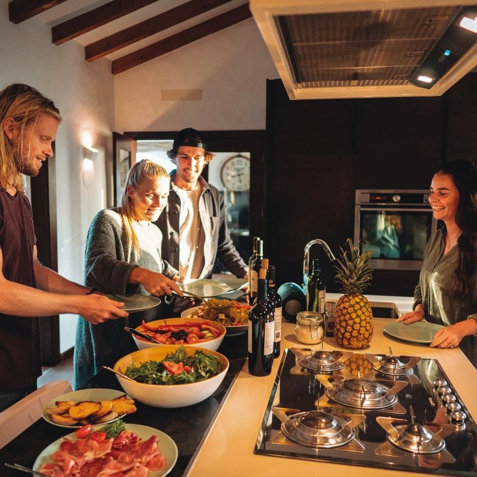 Gesundes Essen in der campeigenen Küche