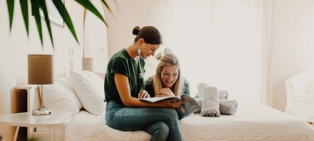 Das Zimmer vom Surfcamp Surf Lodge Santa Cruz Portugal Das Zimmer vom Surfcamp Surf Lodge Santa Cruz Portugal