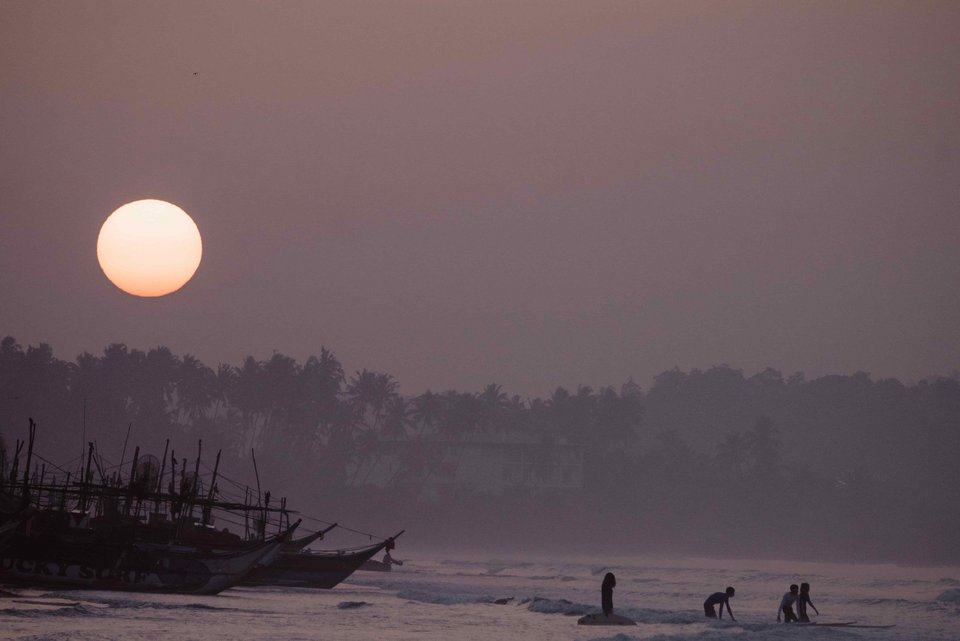 Surfhouse Weligama Sri Lanka Weligama Sunset