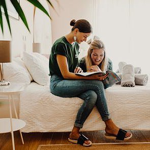 Zimmer in der surflodge Santa Cruz Portugal