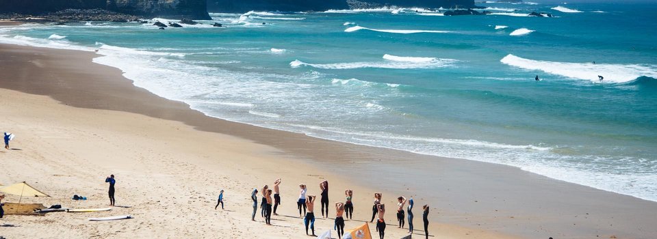 Mission to Surf Surfcamp Portugal Strand