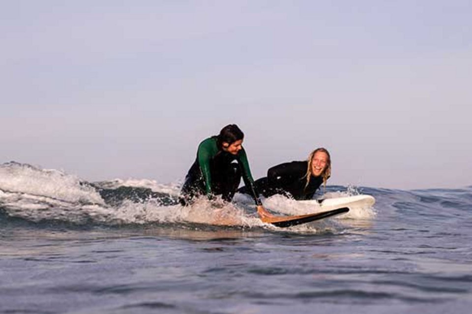 A-Frame Surfcamp Andalusien El Palmar Spanien wellenreiten lernen