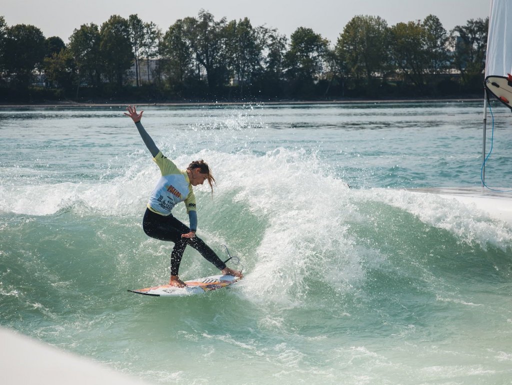 Valeska Schneider beim Frontside Turn