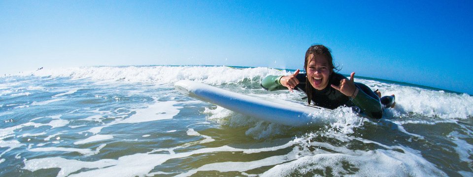 A-Frame Surfcamp Andalusien El Palmar Spanien surfen elrnen surfkurs