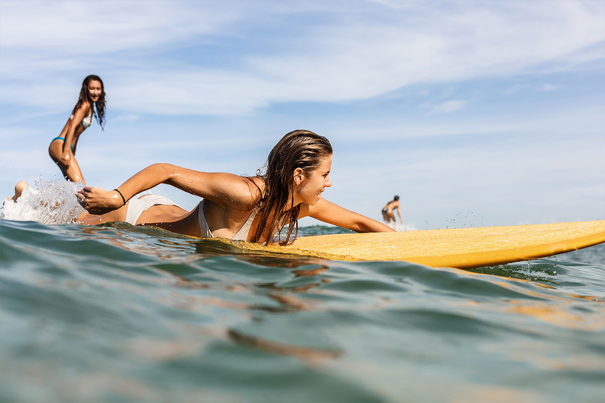 surfen lernen in Carcans Plage Frankreich