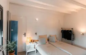 Doppelzimmer mit Bad im Surfcamp Seignosse