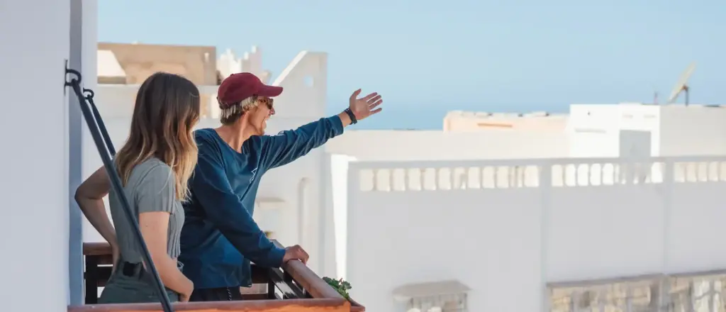 Pure Surfcamp Marokko Balkon