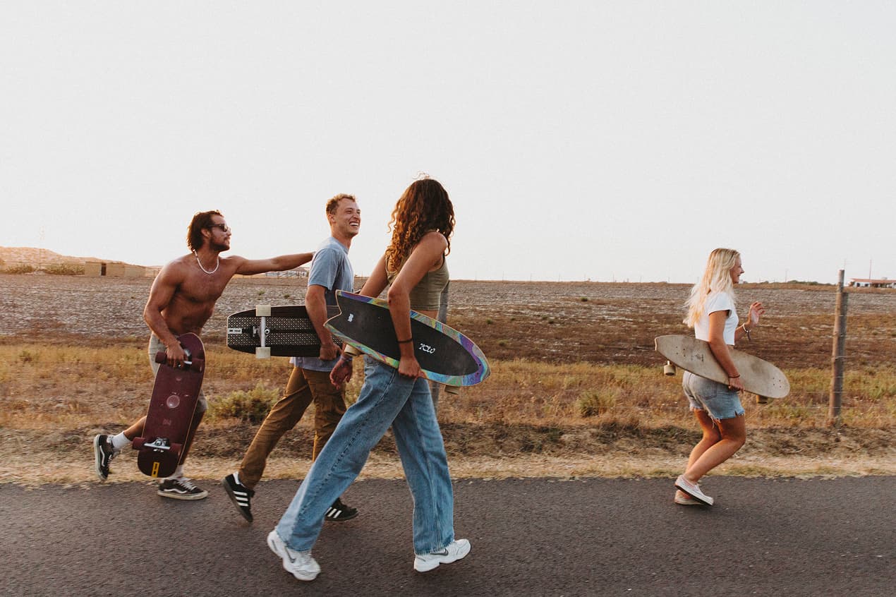 Surfskate im Surfcamp
