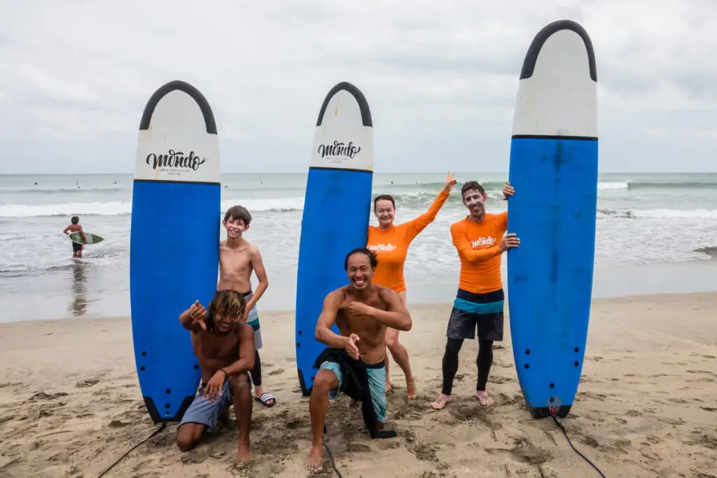 Mondo Surf Village Happy Family Surf Course