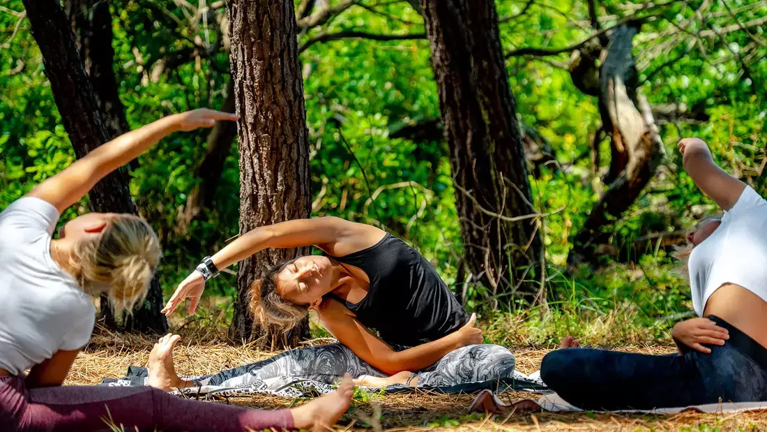 Yoga bei der Jugendreise St. Girons