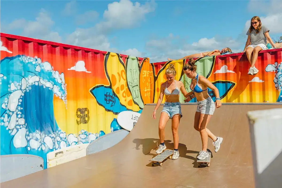 Skaten im Surfcamp Moliets