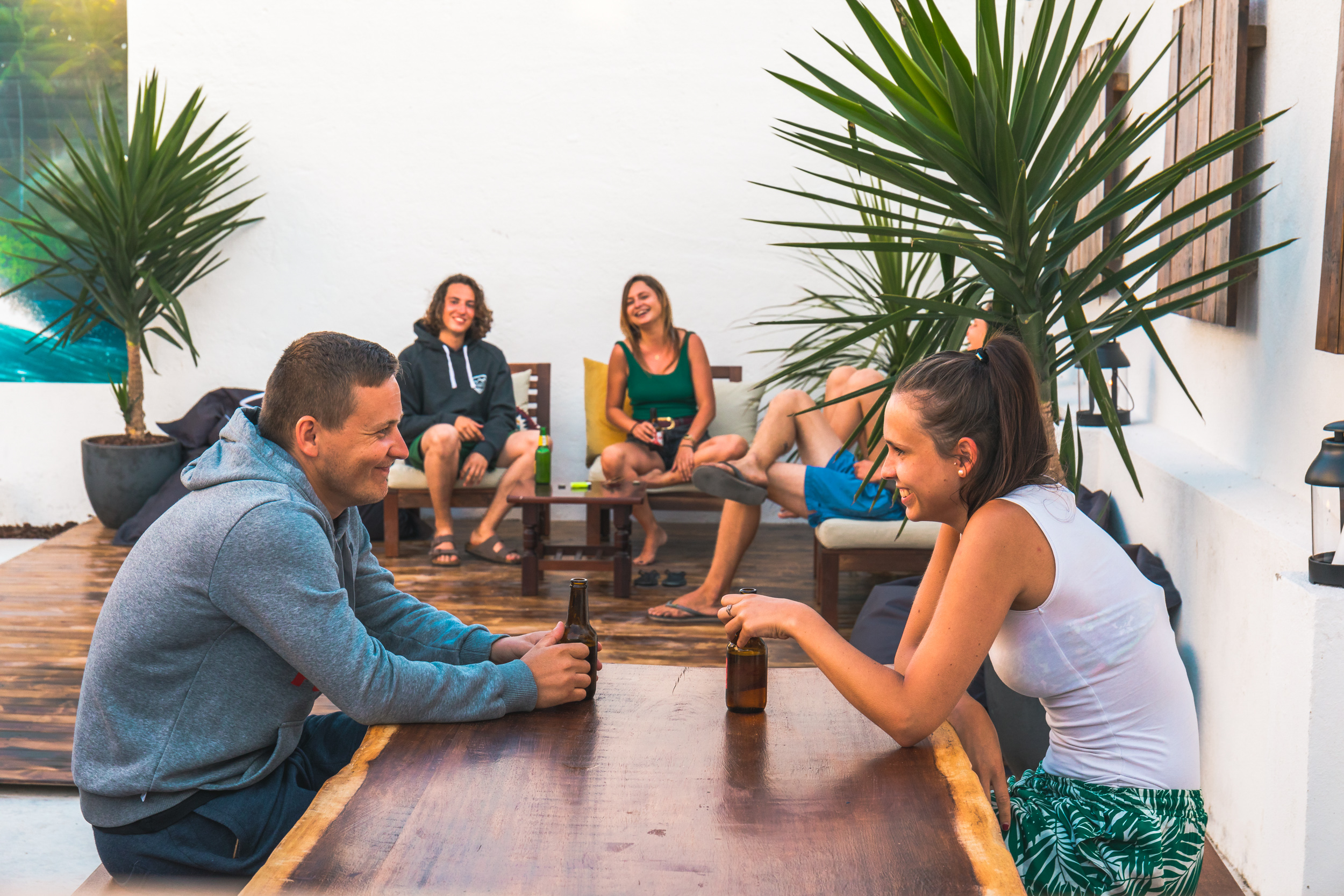 Animation im Surfcamp